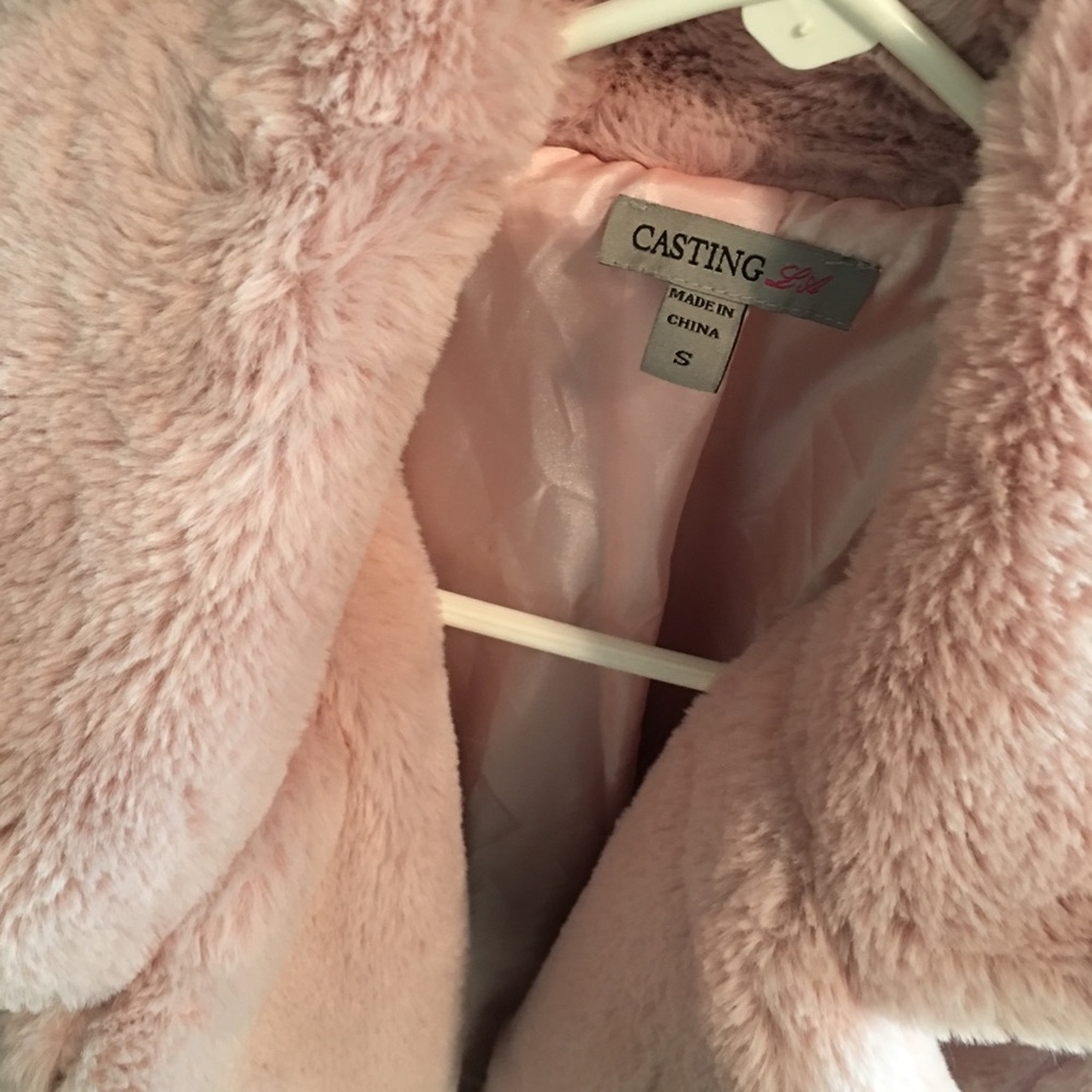 Pink fur jacket - Picture 2 of 4